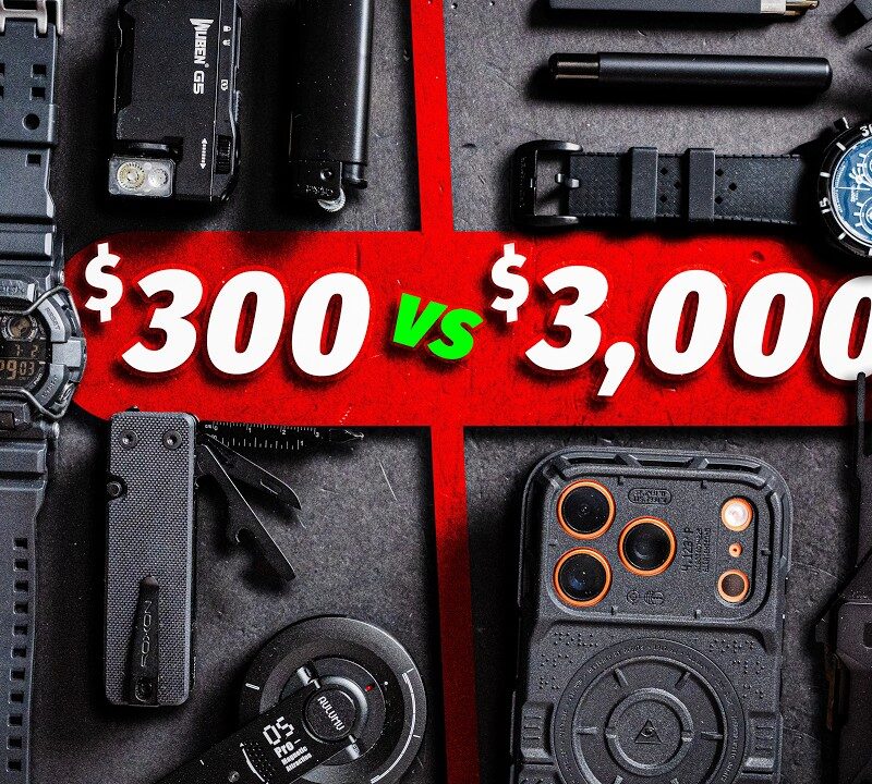 $300 vs $3,000 All-Black EDC: Budget vs. Luxury