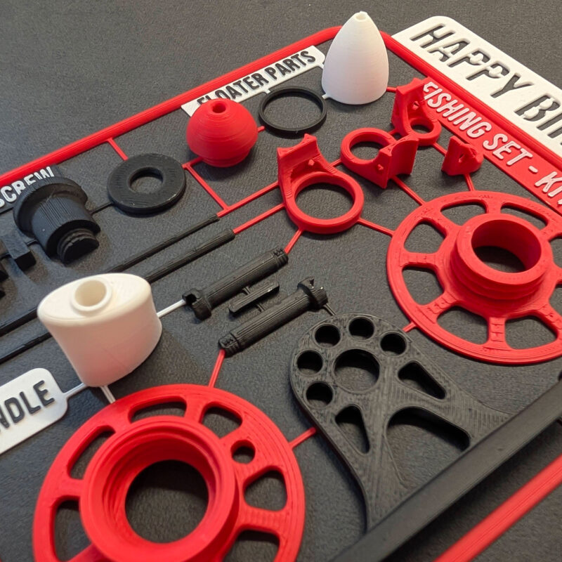 3D Printed EDC Gear - Fisherman's KitCard - Full set Birthday card