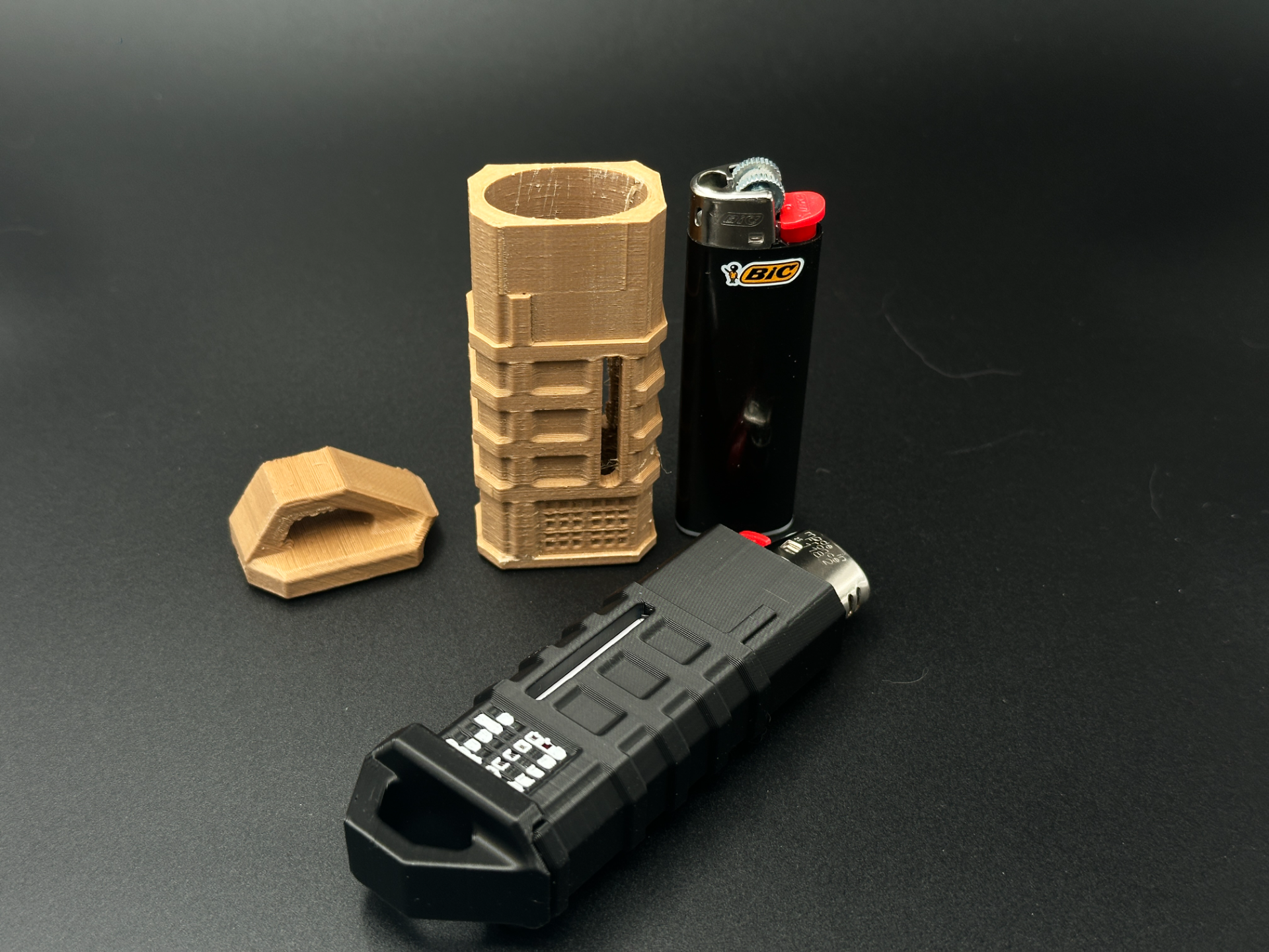 3D Printed EDC Gear - Magpul-Style Tactical BIC Lighter Case