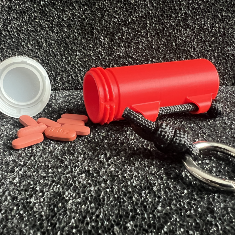 3D Printed EDC Gear - Mini bottle 65mm Container Reuse 2L Cap Pill box