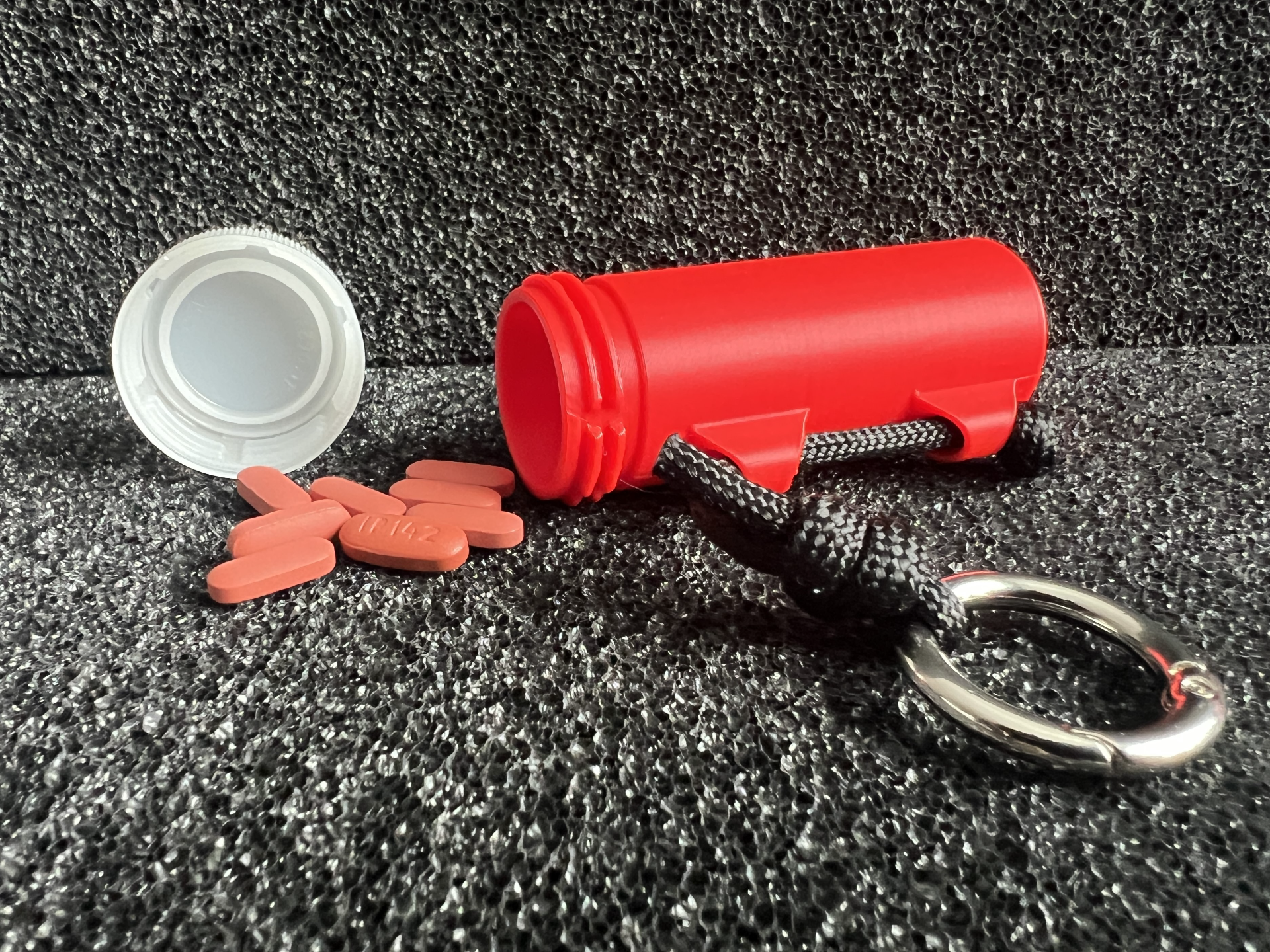 3D Printed EDC Gear - Mini bottle 65mm Container Reuse 2L Cap Pill box