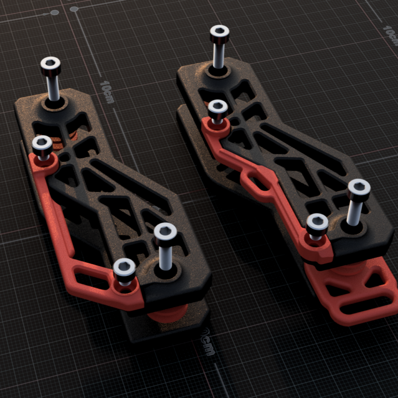 3D Printed EDC Gear - Minimalist Geometric Key Holder