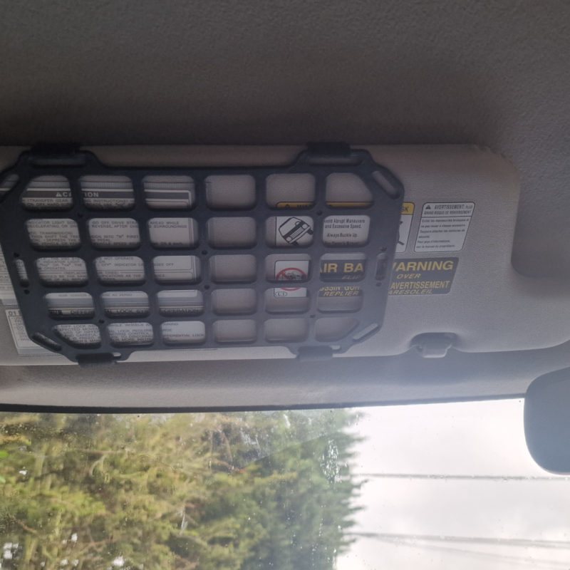 3D Printed EDC Gear - Molle Panel, Sun Visor Organizer, Molle Organizer