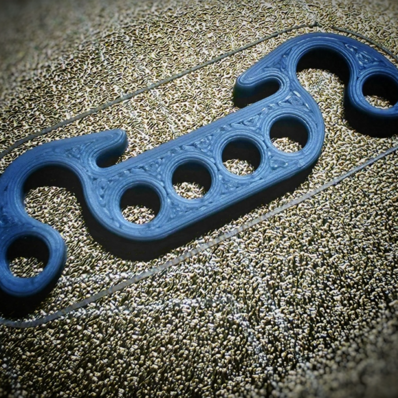 3D Printed EDC Gear - MOLLE T-Adapter for 1" webbing / hook-and-loop and paracord