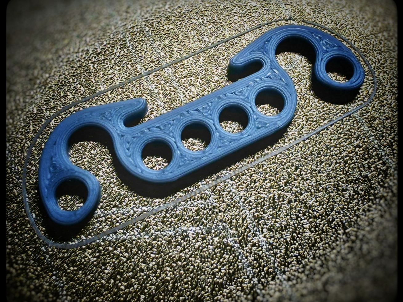 3D Printed EDC Gear - MOLLE T-Adapter for 1" webbing / hook-and-loop and paracord