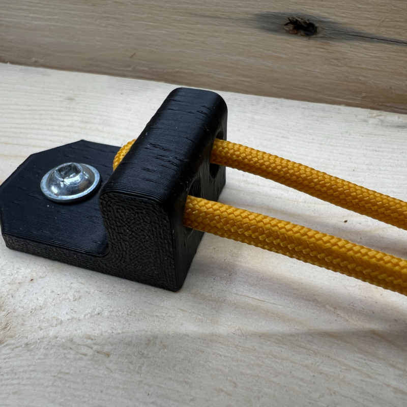 3D Printed EDC Gear - Paracord Surface Mount Double Eyelet