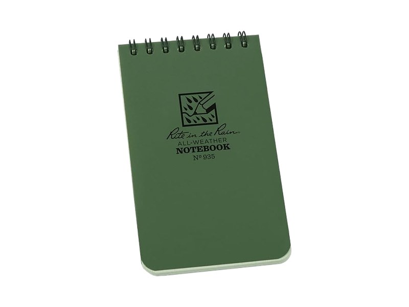 Rite in the Rain Top-Spiral Notebook, 3 × 5 in (No. 935)