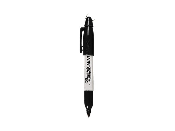 Sharpie Mini markers, black, 5-pack