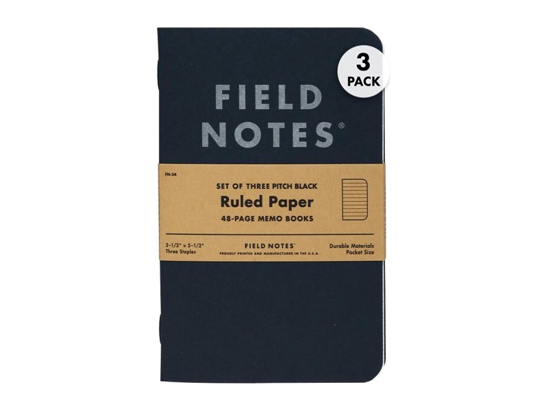 Field Notes Pitch Black, 3-pack